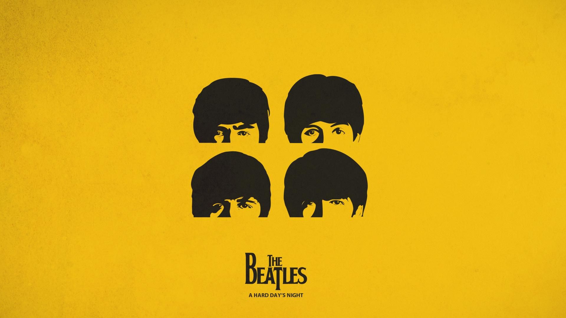 The Beatles Logo Background HD Wallpaper Ilustrasi