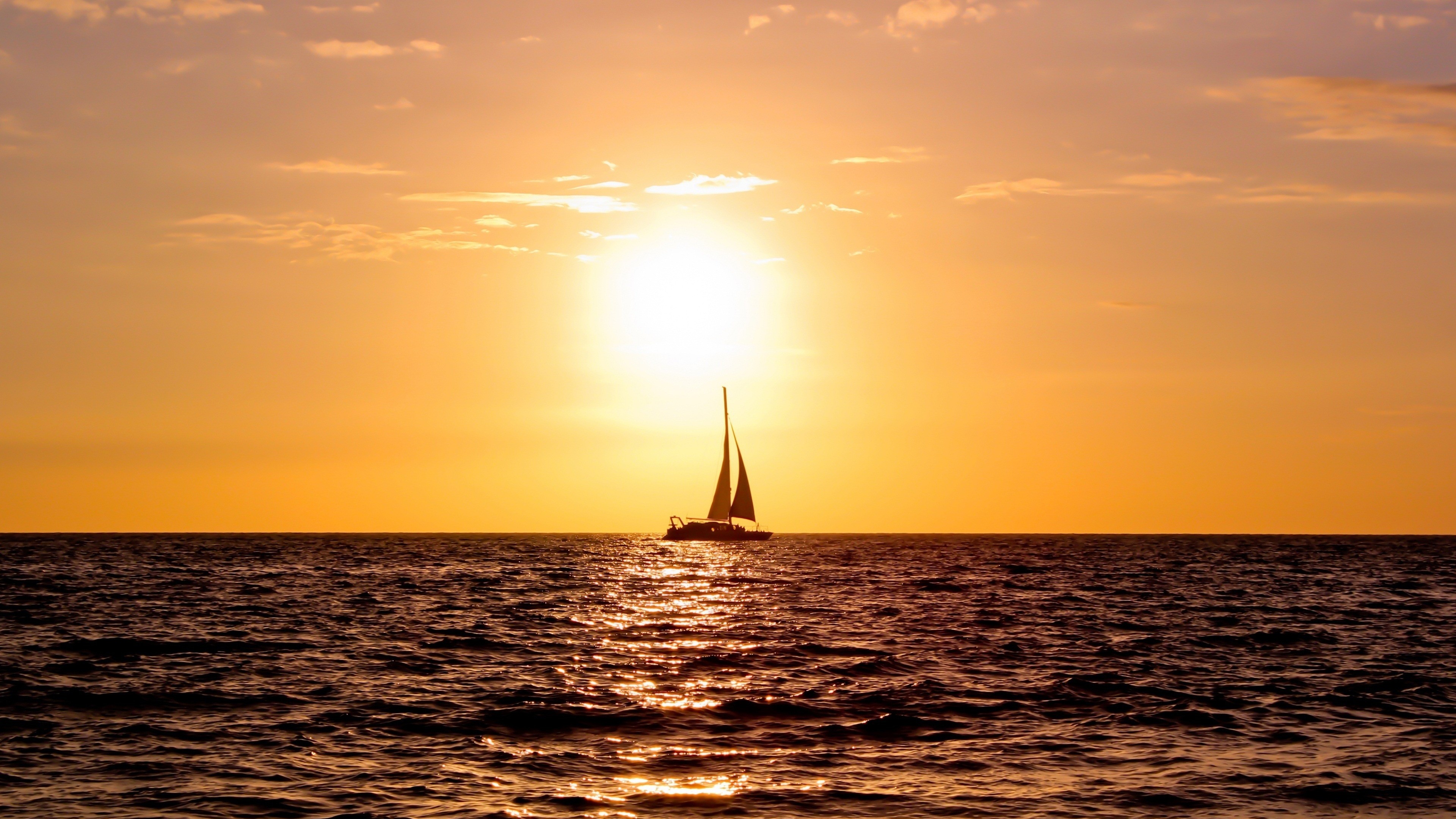 Stunning Sea Sunset Wallpaper
