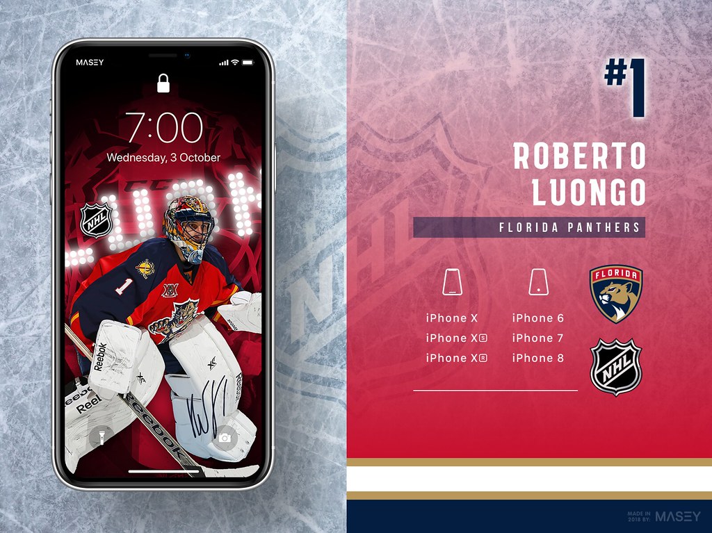 Roberto Luongo Florida Panthers iPhone Wallpaper