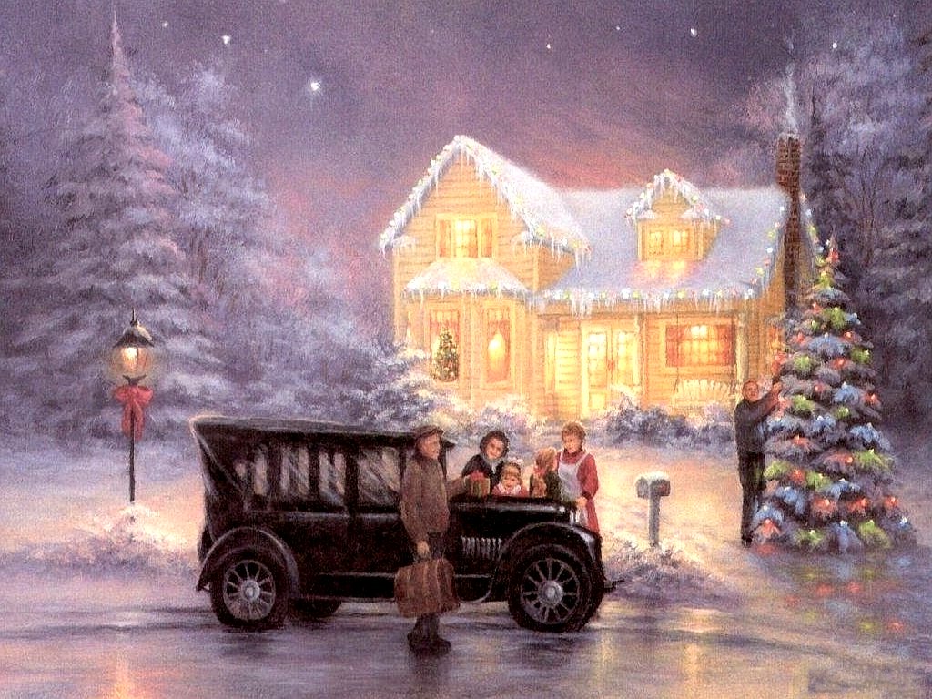 OLD TIME CHRISTMAS wallpaper