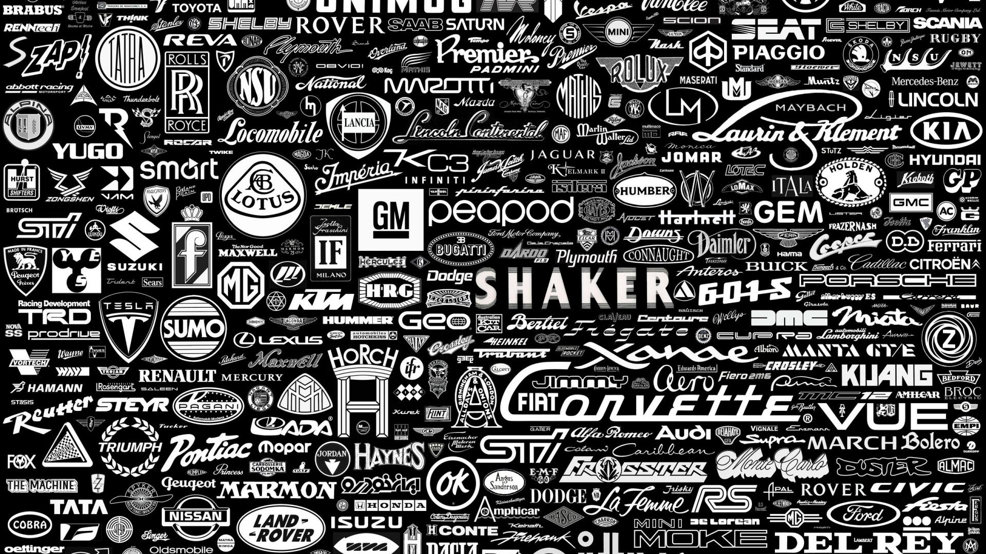 Car Logos Collage Cool Wallpapers