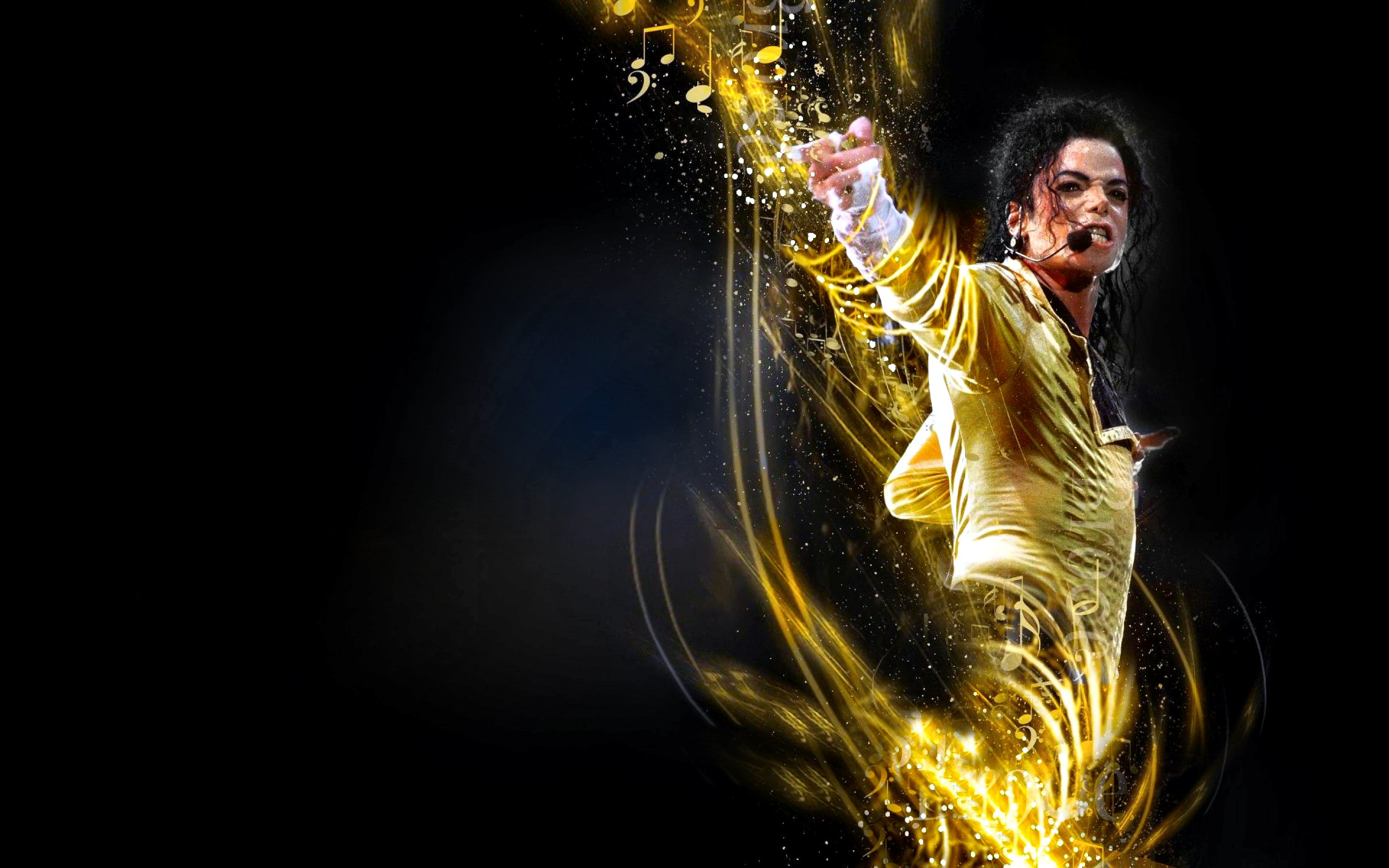 Michael Jackson Gold Custome Wallpaper Wallpaper with 2880x1800