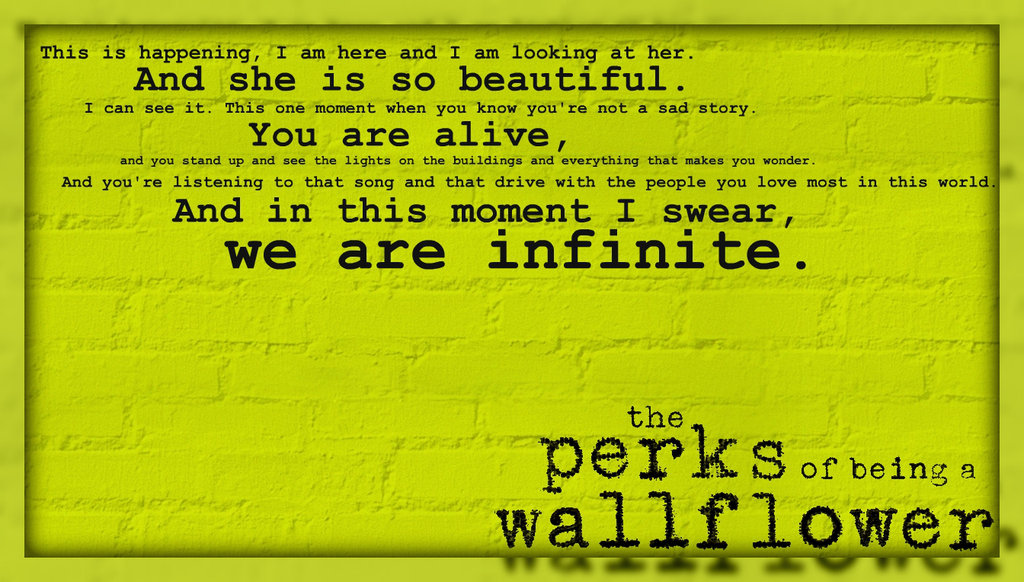Perks Of Being A Wallflower Wallpaper We Are Infinite The