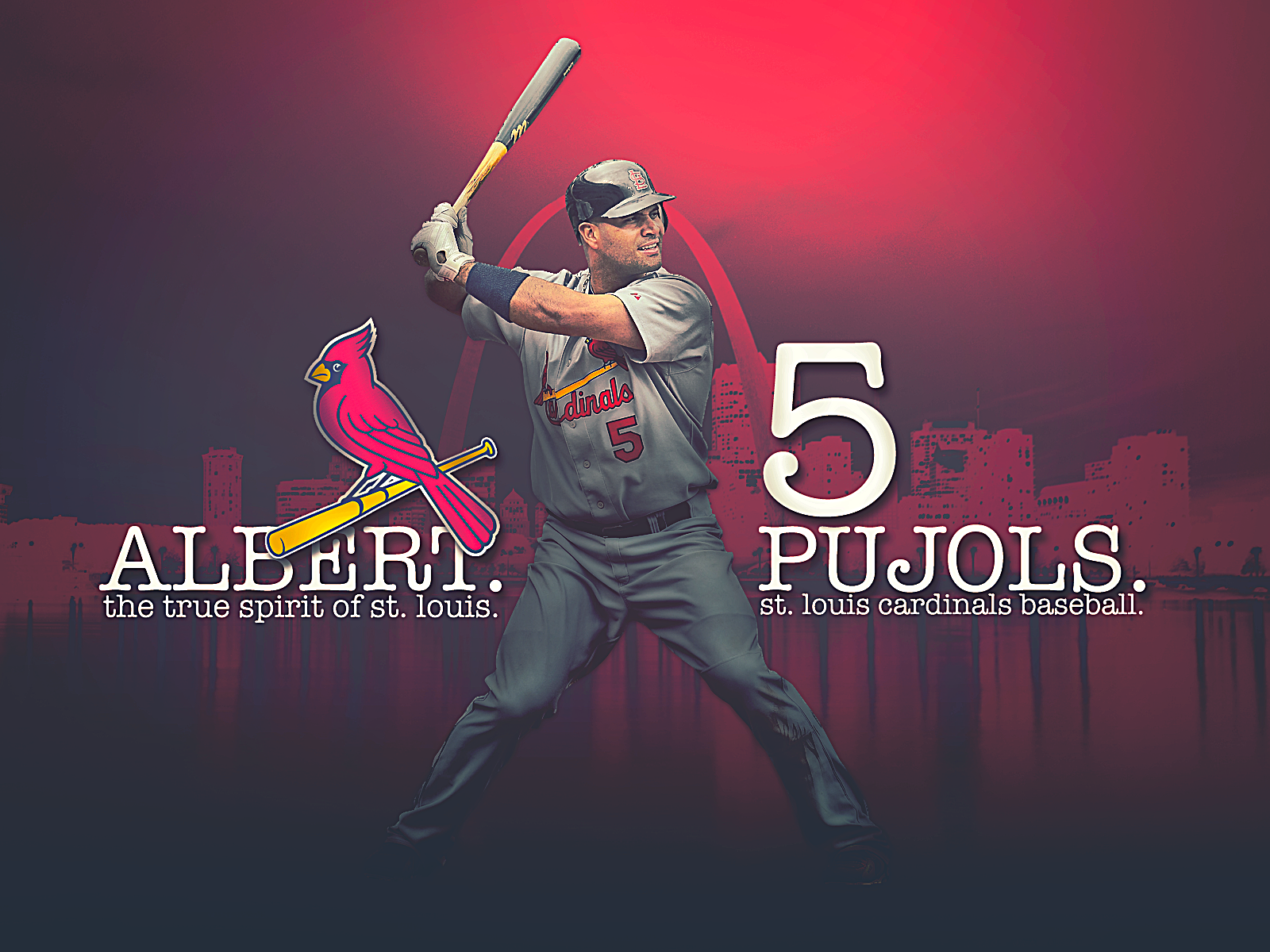 700 Club Albert Pujols St Louis Cardinals  Officially Licensed M