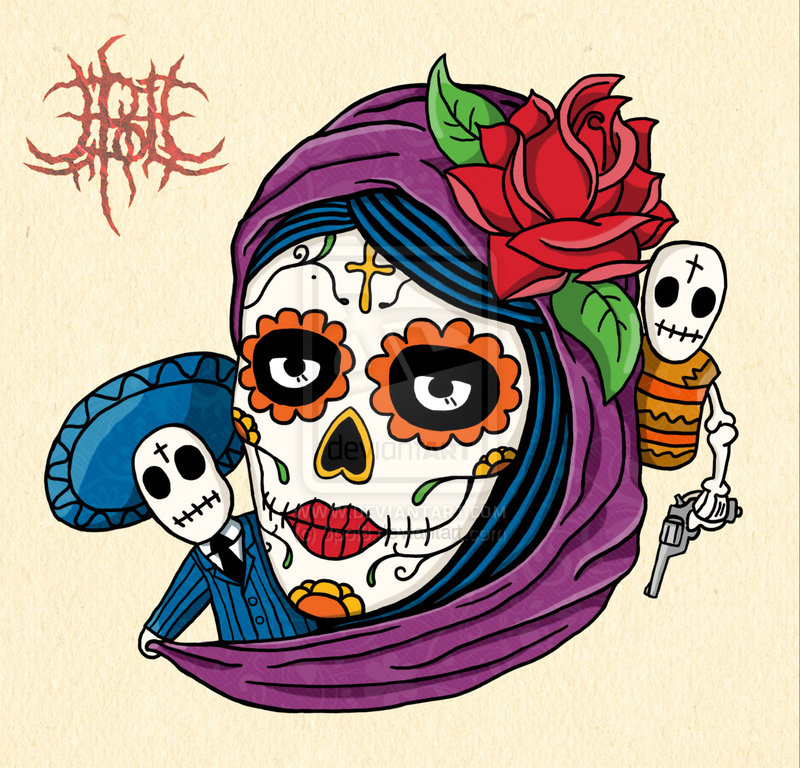 Mexican Skull Wallpaper The
