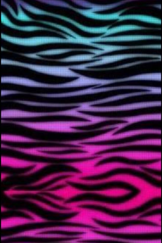 Purple Pink And Blue Zebra Print Binationofcolors