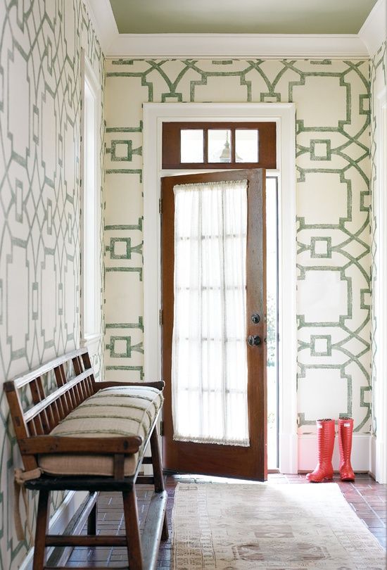 Large Scale Pattern Front Porch Entry Hall