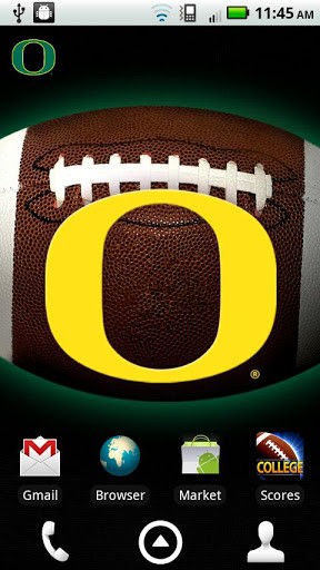 Officially Licensed Oregon Ducks Revolving Wallpaper App With The