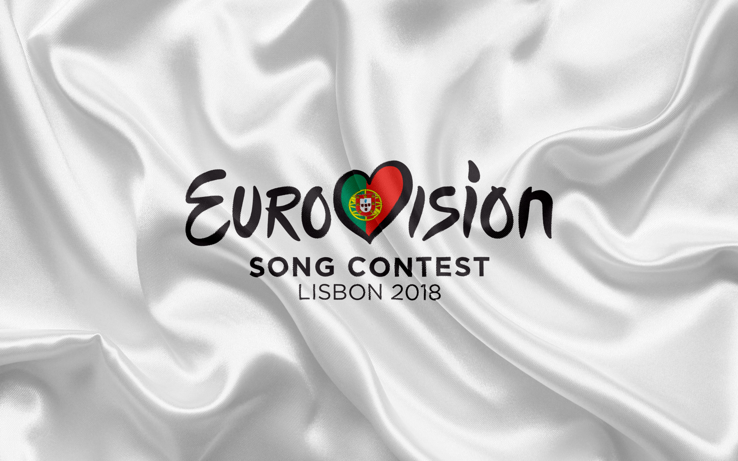 Logo Of The Eurovision Song Contest In Portugal On A White