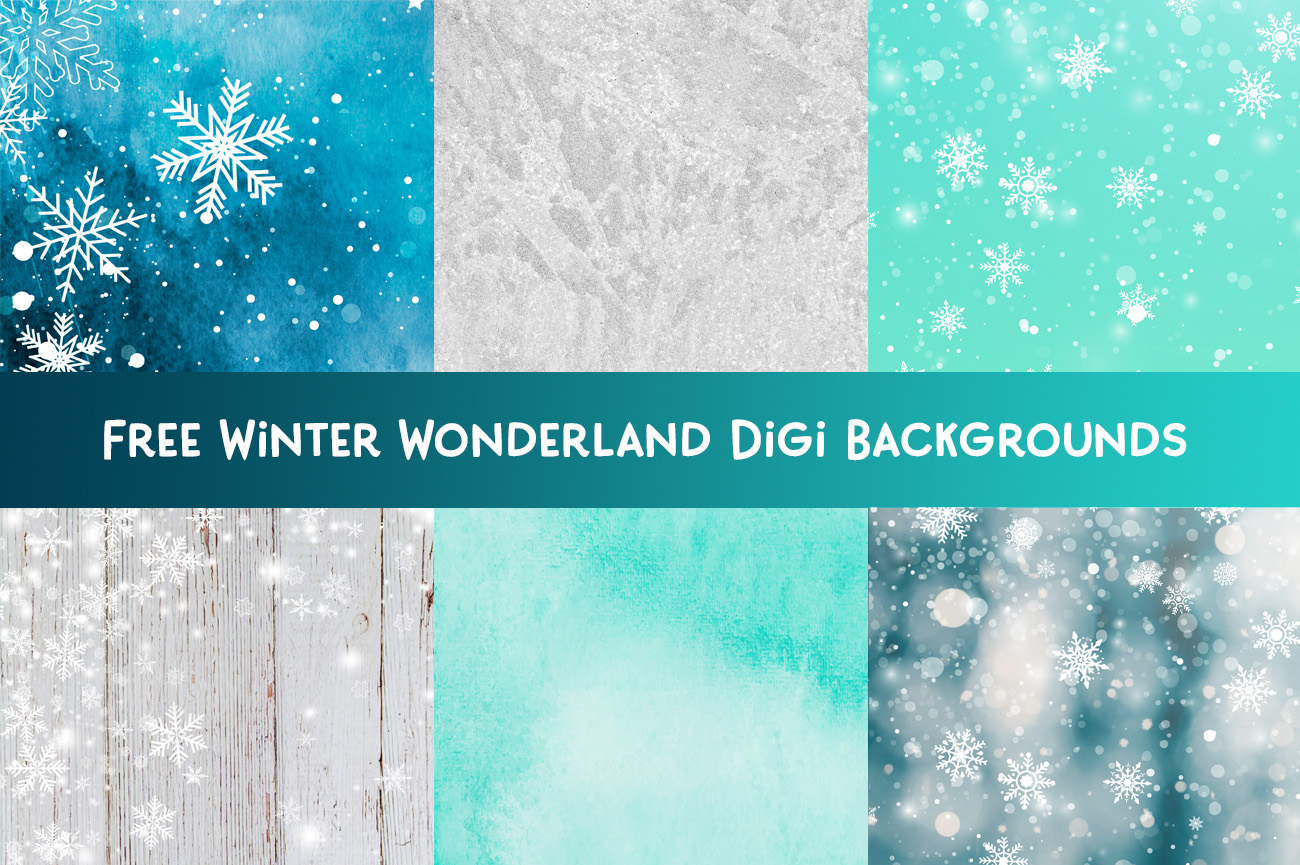 Winter Digital Background Pretty Things For You