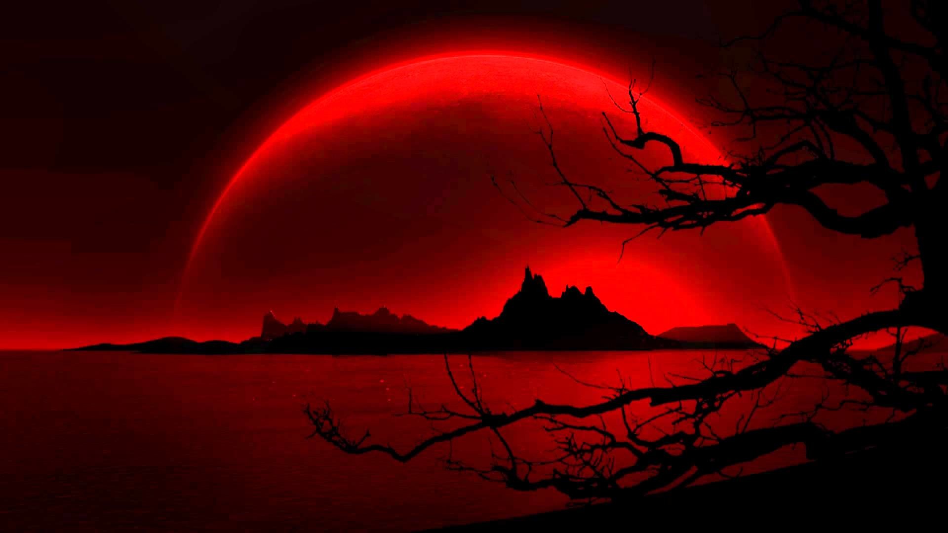 Red Moon HD Artist 4k Wallpapers Images Backgrounds Photos and Pictures