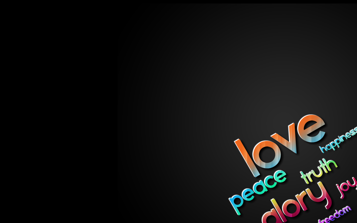 Peace Love Happiness Wallpaper HD