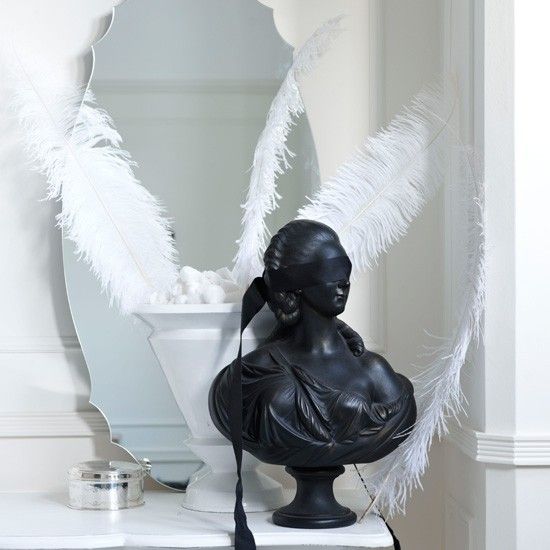 This Mirror And Bust Are Both Gorgeous Interior Design