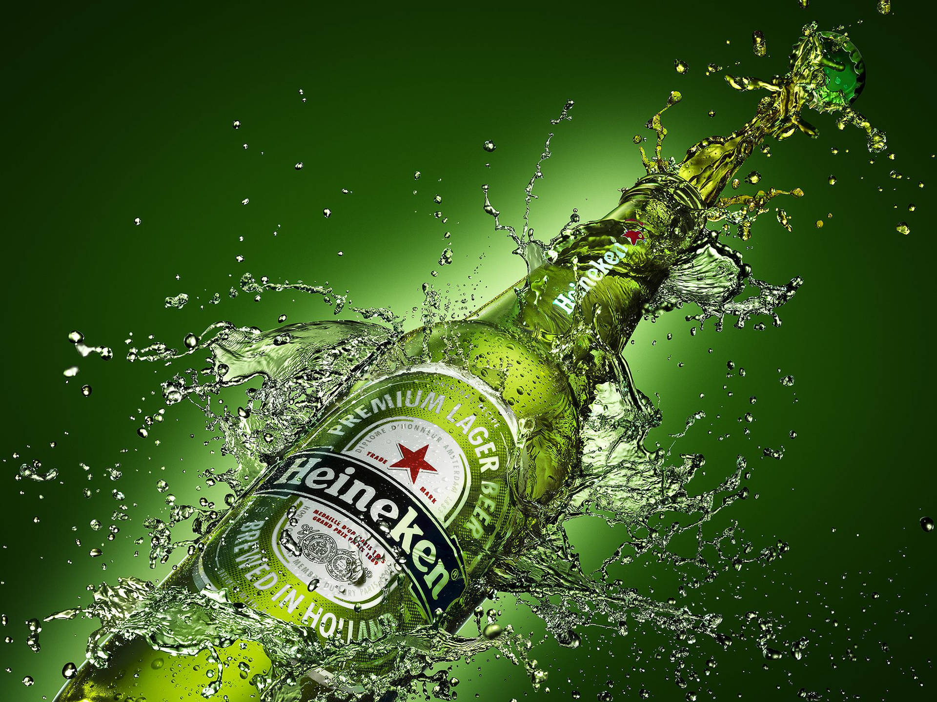 Beer Bottle Background Wallpaper