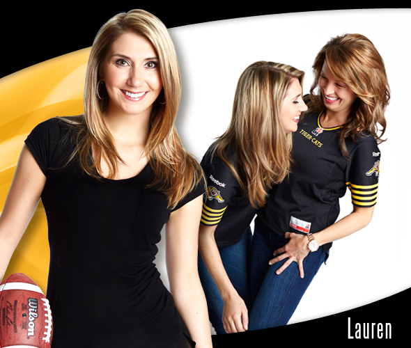 This Is Lauren S Ninth Season With The Hamilton Tiger Cats Cheer Team