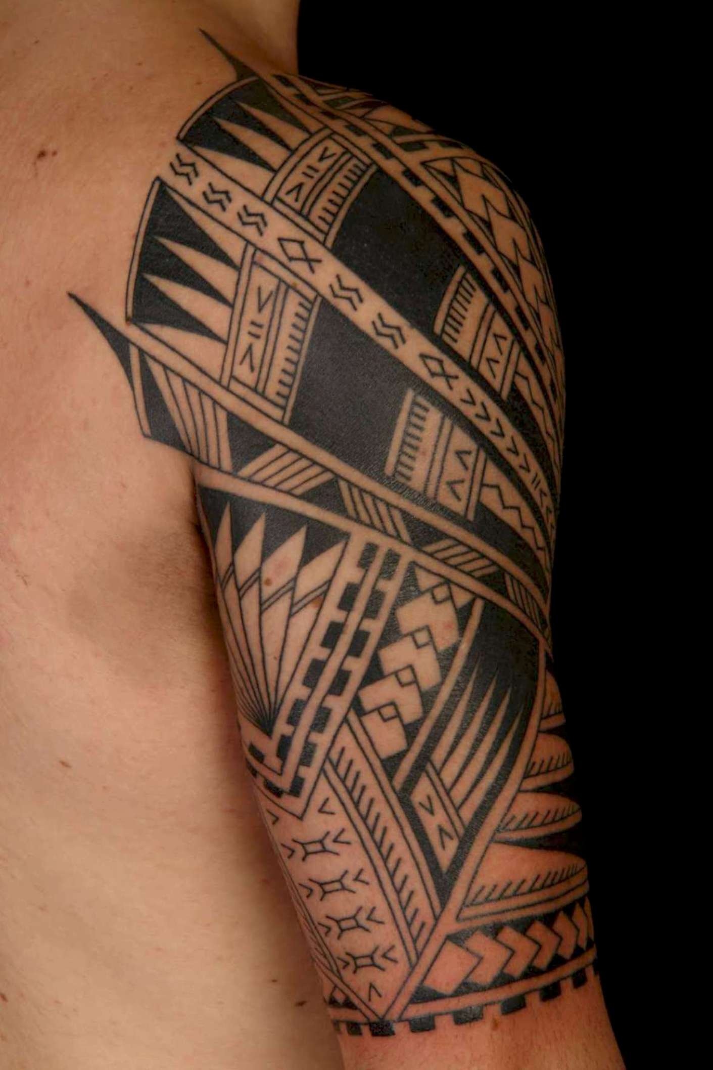 Polynesian Tribal Sleeve Tattoos Wallpaper Photo