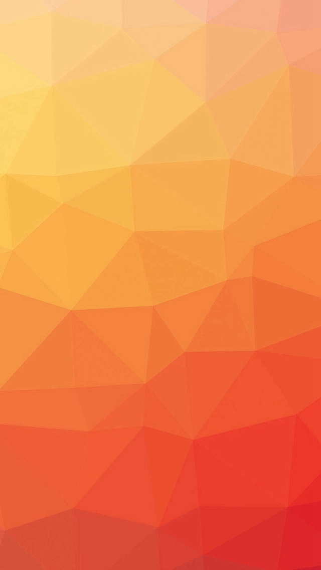 Red And Yellow Polygon Pattern iPhone S C Se Wallpaper