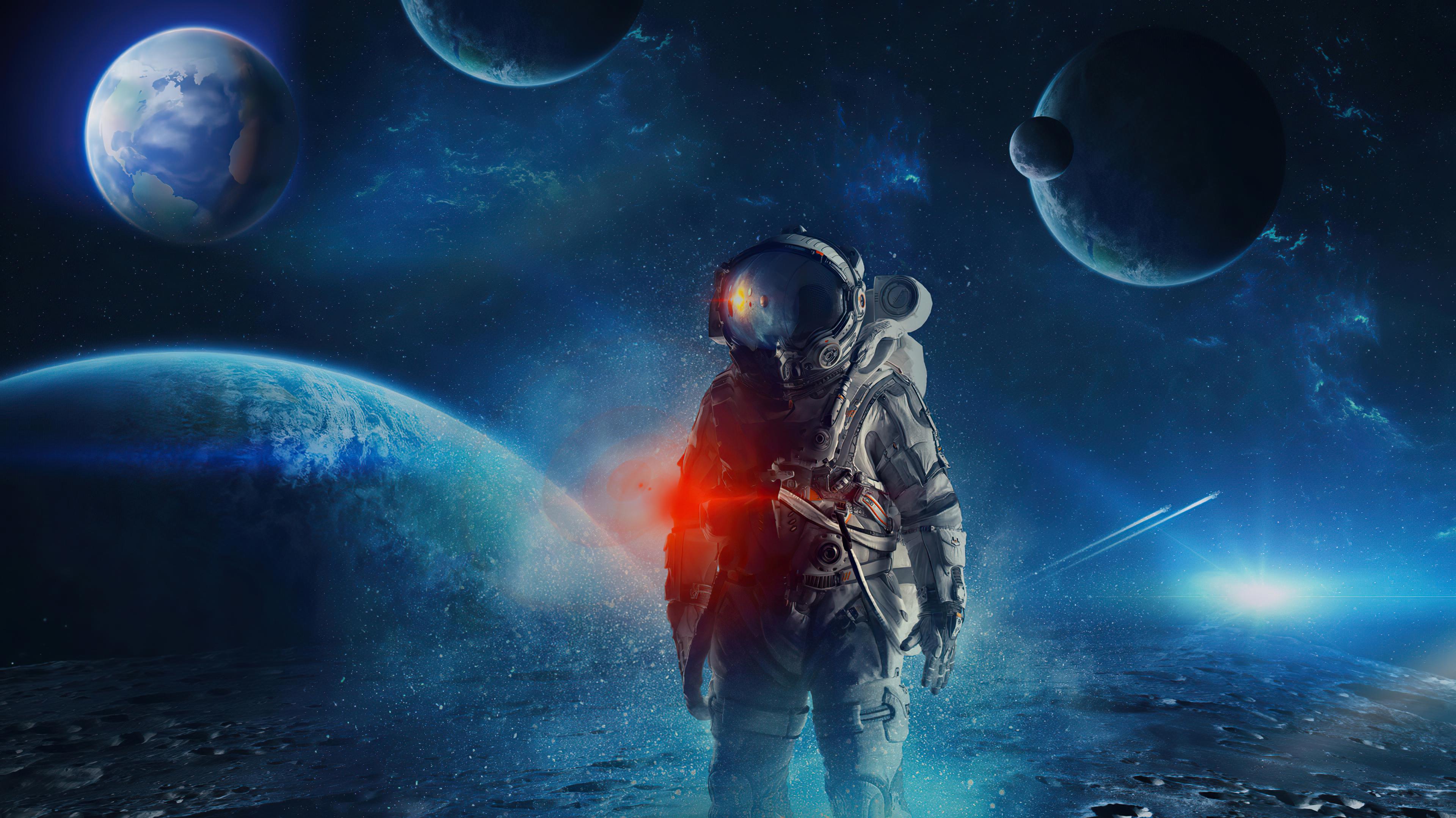 Sci Fi Astronaut 4k Ultra HD Wallpaper By Annemaria48