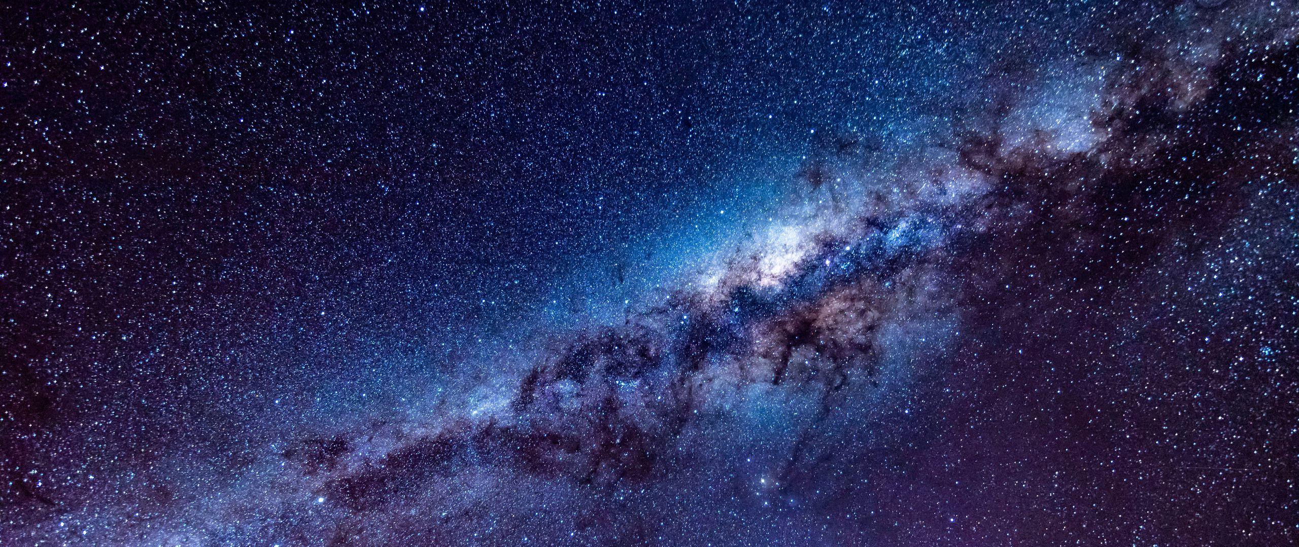 Download wallpaper 2560x1080 milky way starry sky stars space