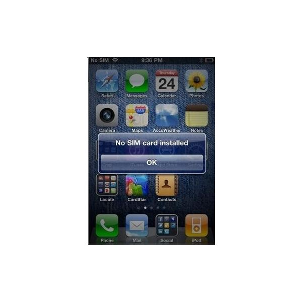 Itunes Says There Is No Sim Card Installed In The Iphone 3Gs