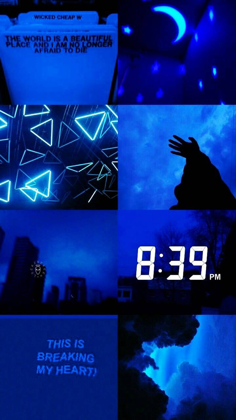 Blue Aesthetic Laptop Wallpaper
