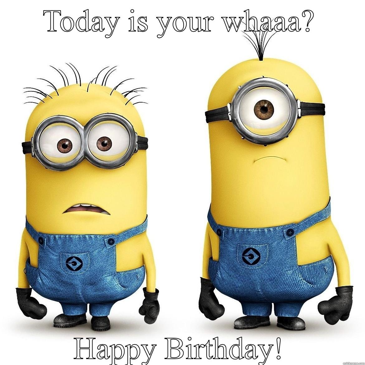 Happy BirtHDay Minions Card Messeges