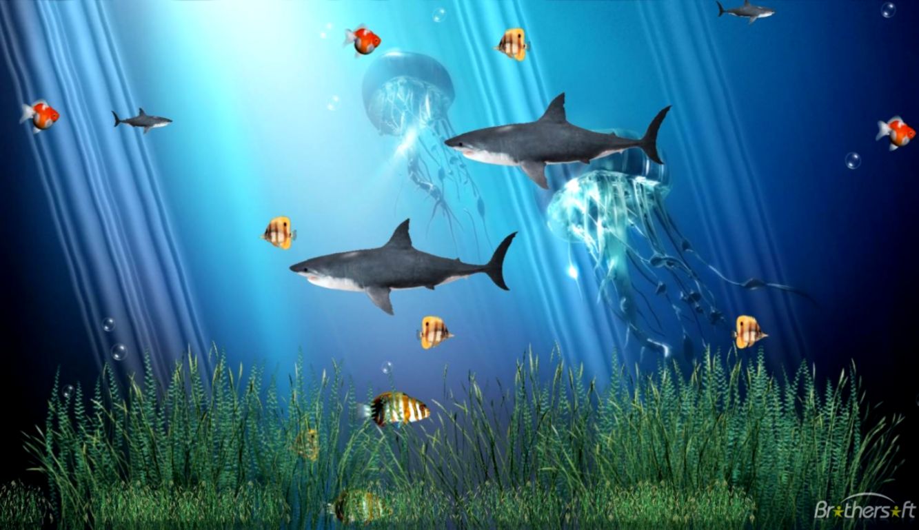 Windows Active Desktop Background With Dream Aquarium