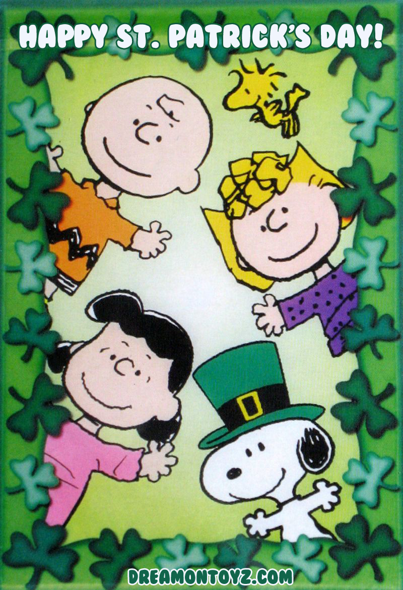 Happy St Patrick S Day Charlie Brown Woodstock Sally Lucy