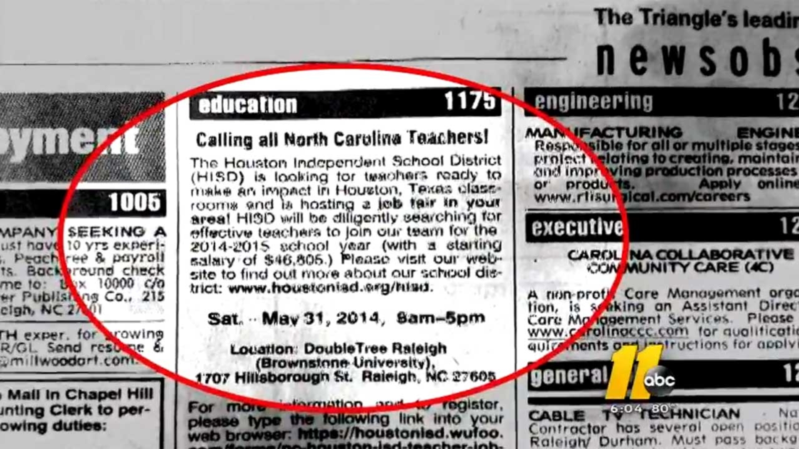 Hisd Looking For Teacher In Raleigh North Carolina Abc13