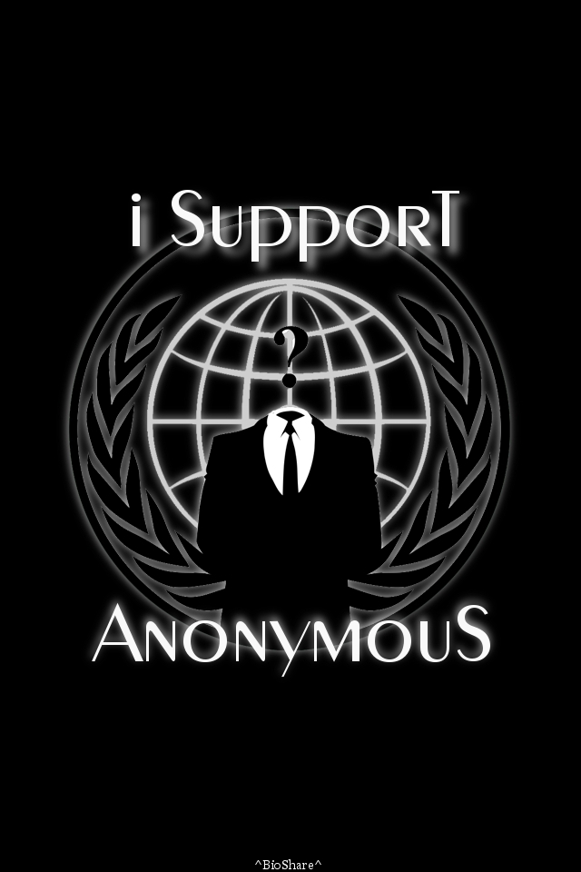 iphone44s wallpaper i am Anonymous by bioshare 640x960