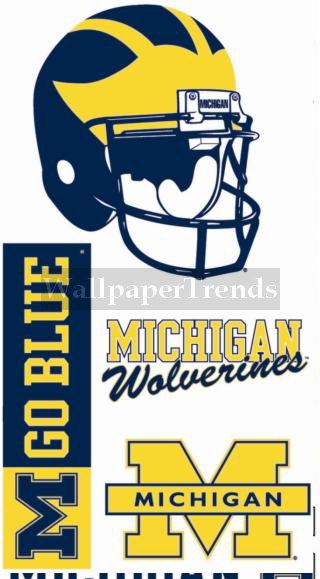 Um University Of Michigan Wolverines Wall Decals Removable