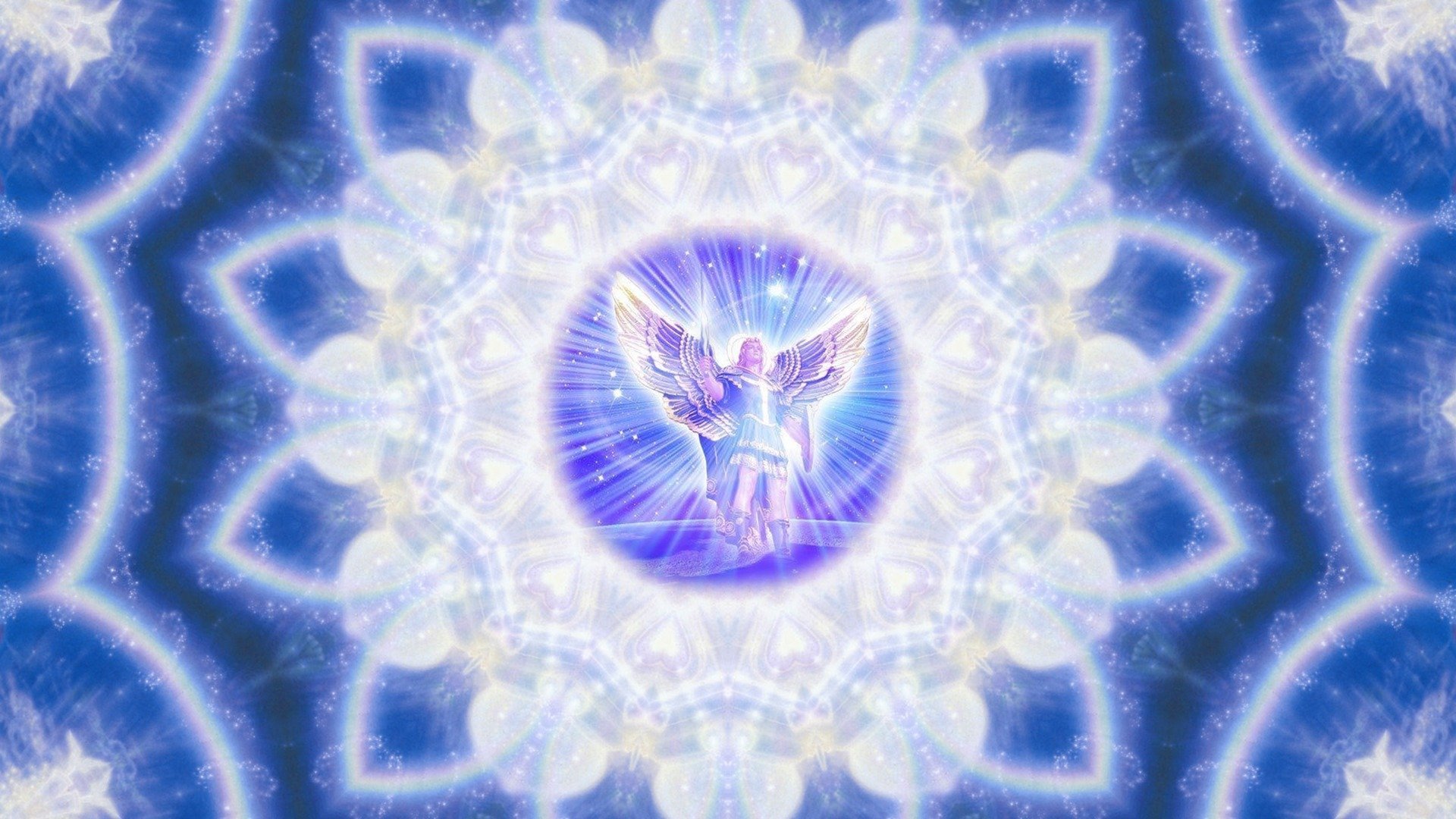 archangel michael archangel angel abstract mandala heart