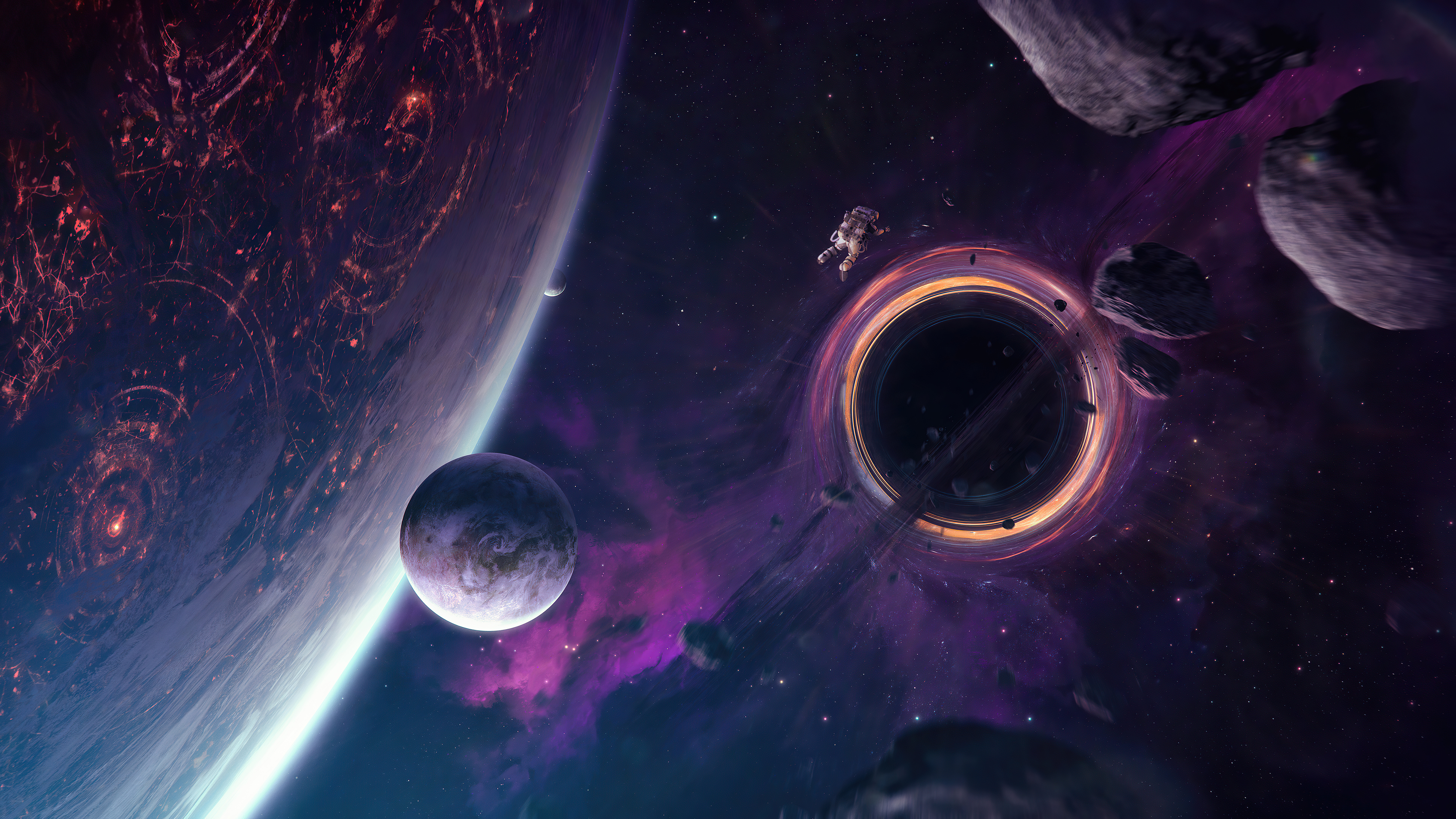 Sci Fi Astronaut 4k Ultra HD Wallpaper by Tobias Roetsch