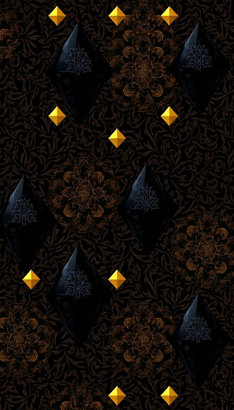 Black And Gold Diamond Wallpaper