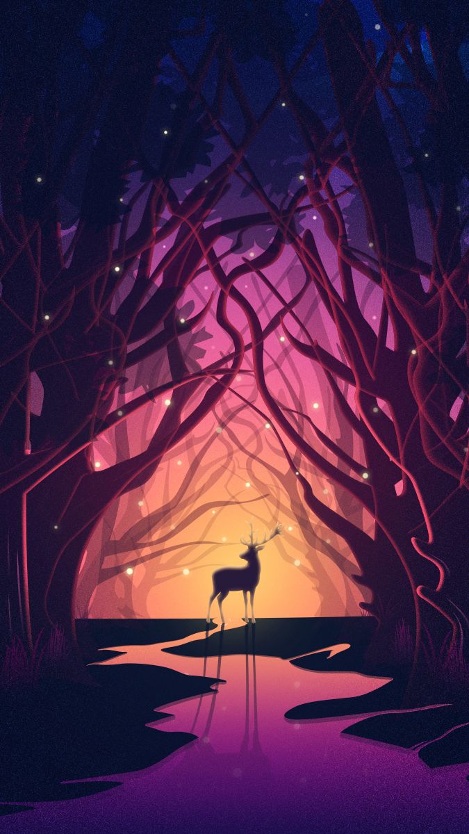 Beautiful Phone Wallpaper Magical Forest Magic Background
