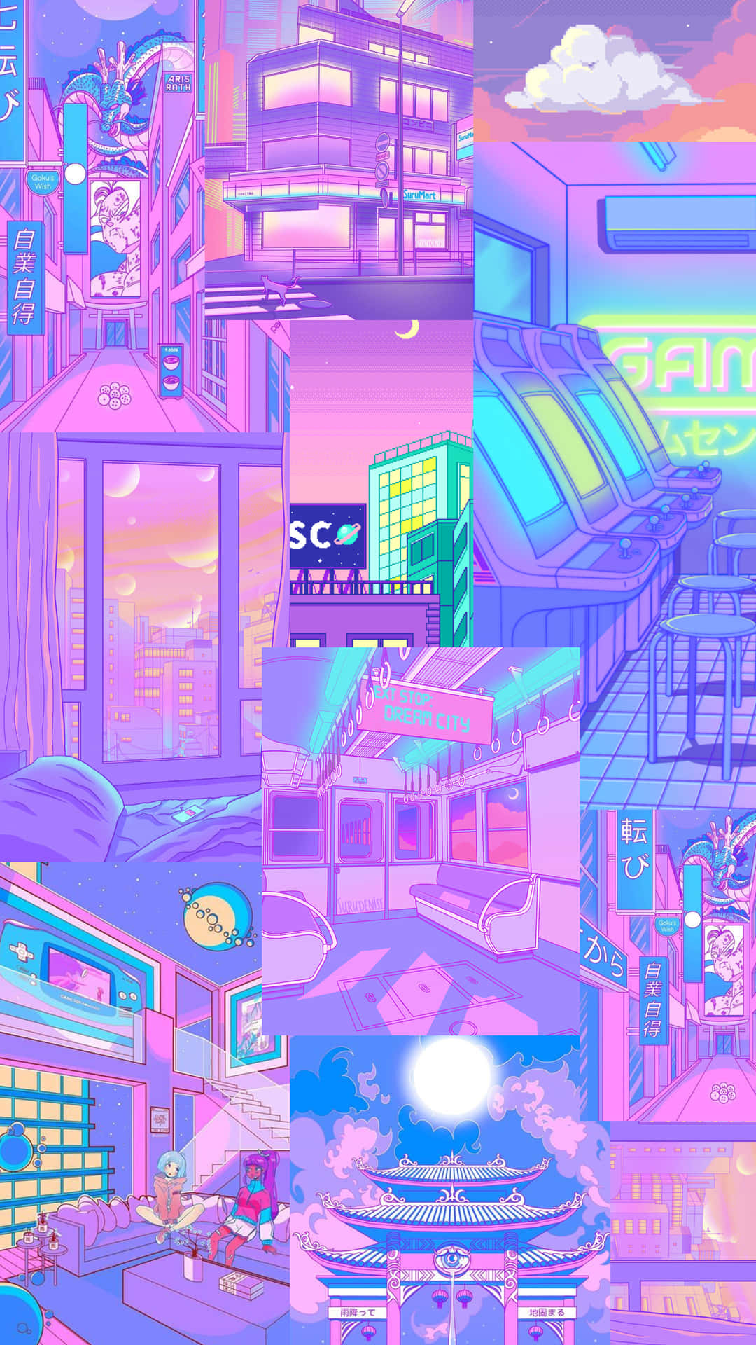 Vintage Anime Wallpaper