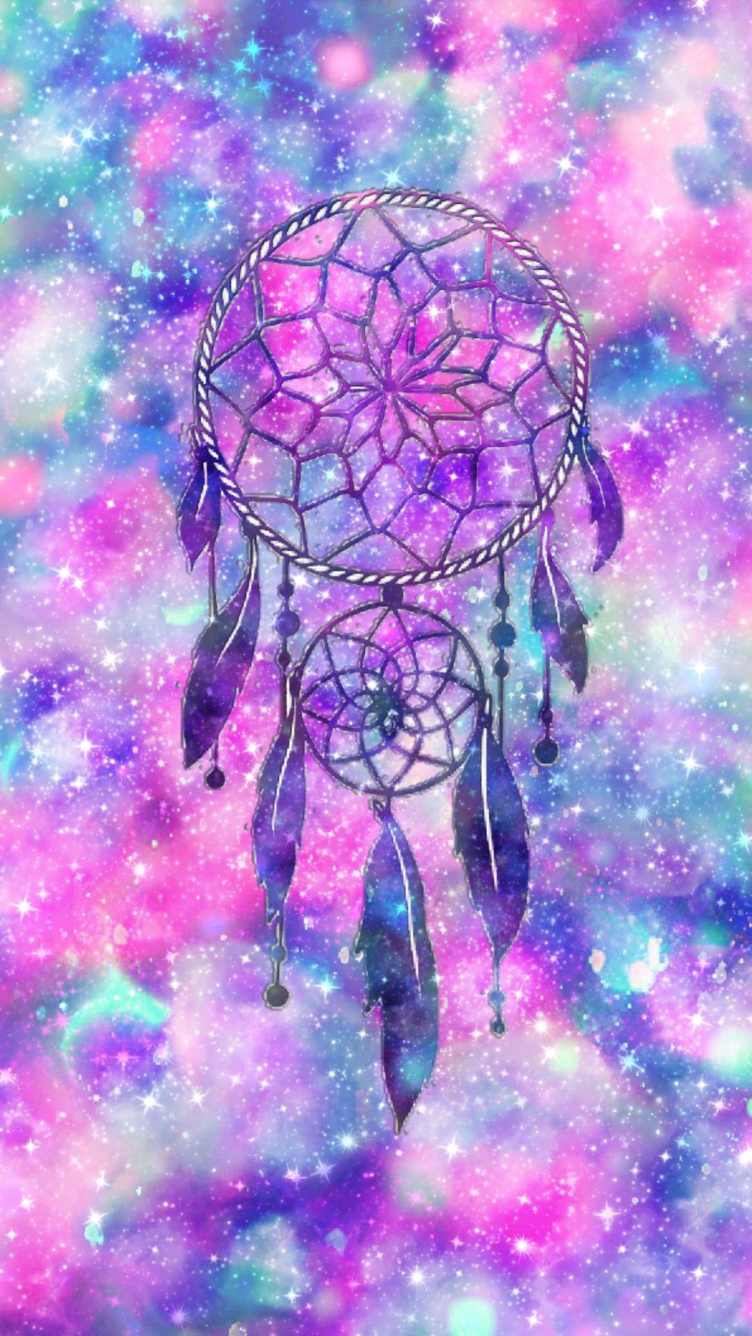 Pink Dreamcatcher Galaxy Made By Me Wallpaper