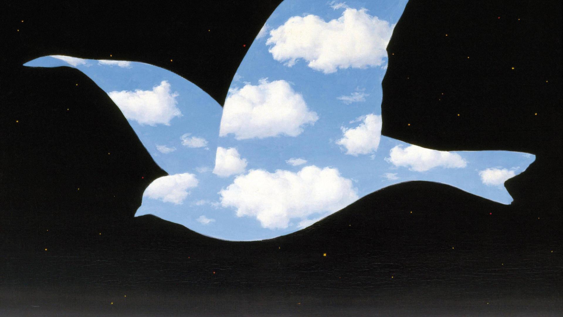 Rene Magritte The Kiss Wallpaper HD