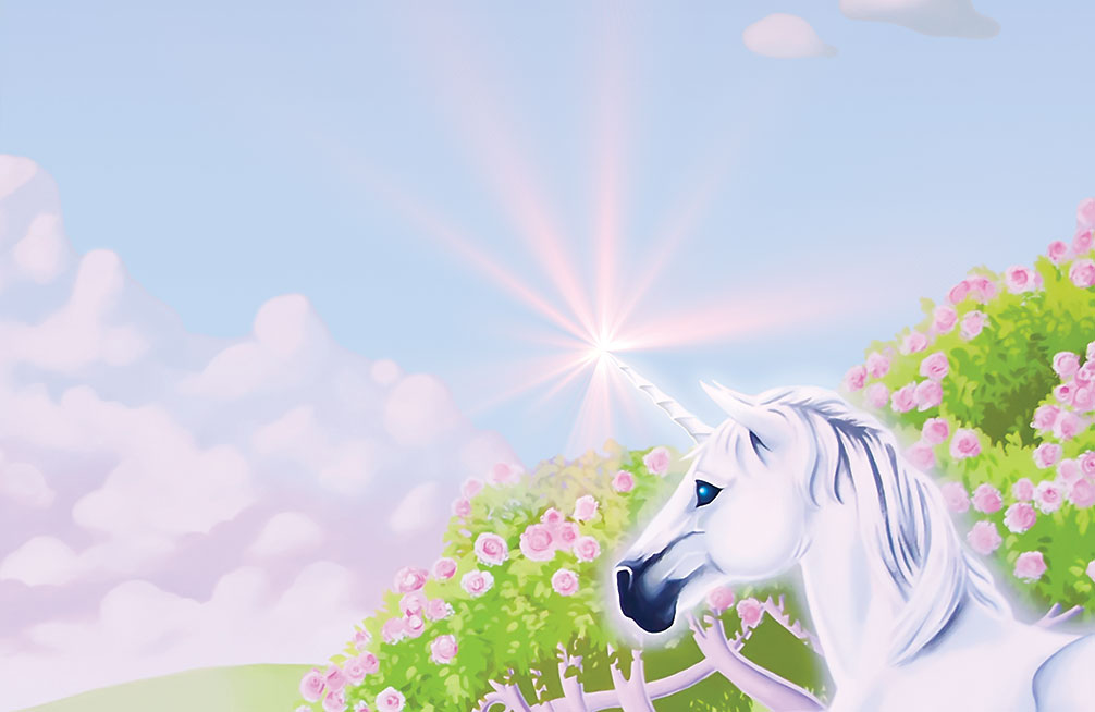 Princess Castle With Unicorn Wallpaper Mural Style