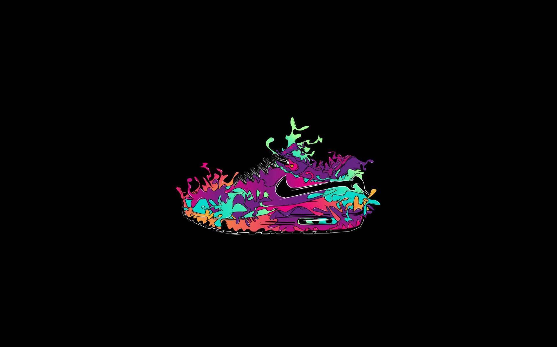 Step Out In Style With Cool Nike Shoes Wallpaper