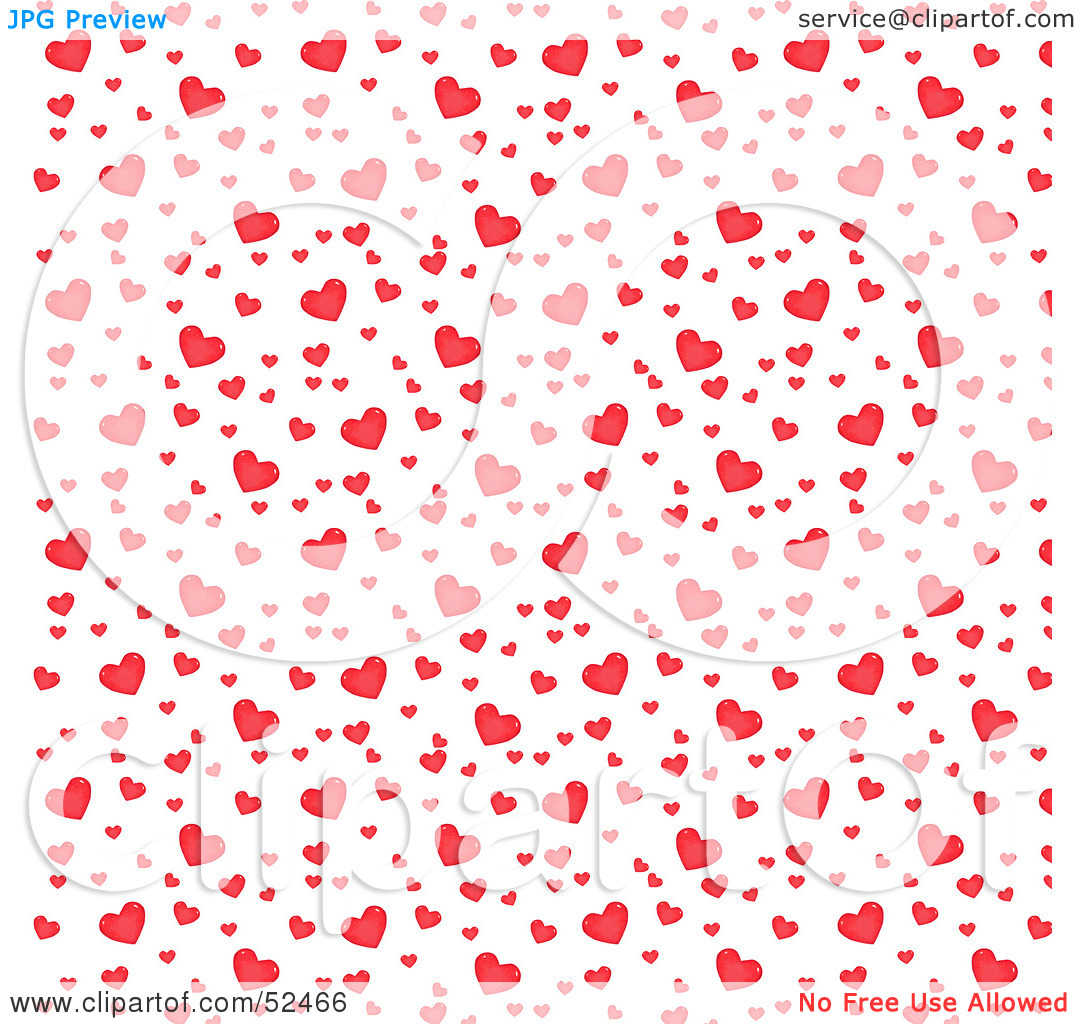 Rf Clipart Illustration Of A Valentine Heart Background Version