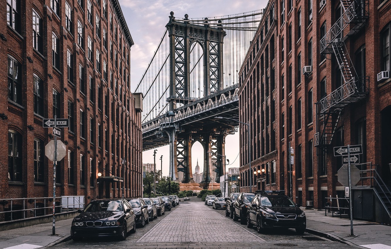 Wallpaper United States New York Manhattan Bridge Dumbo Image