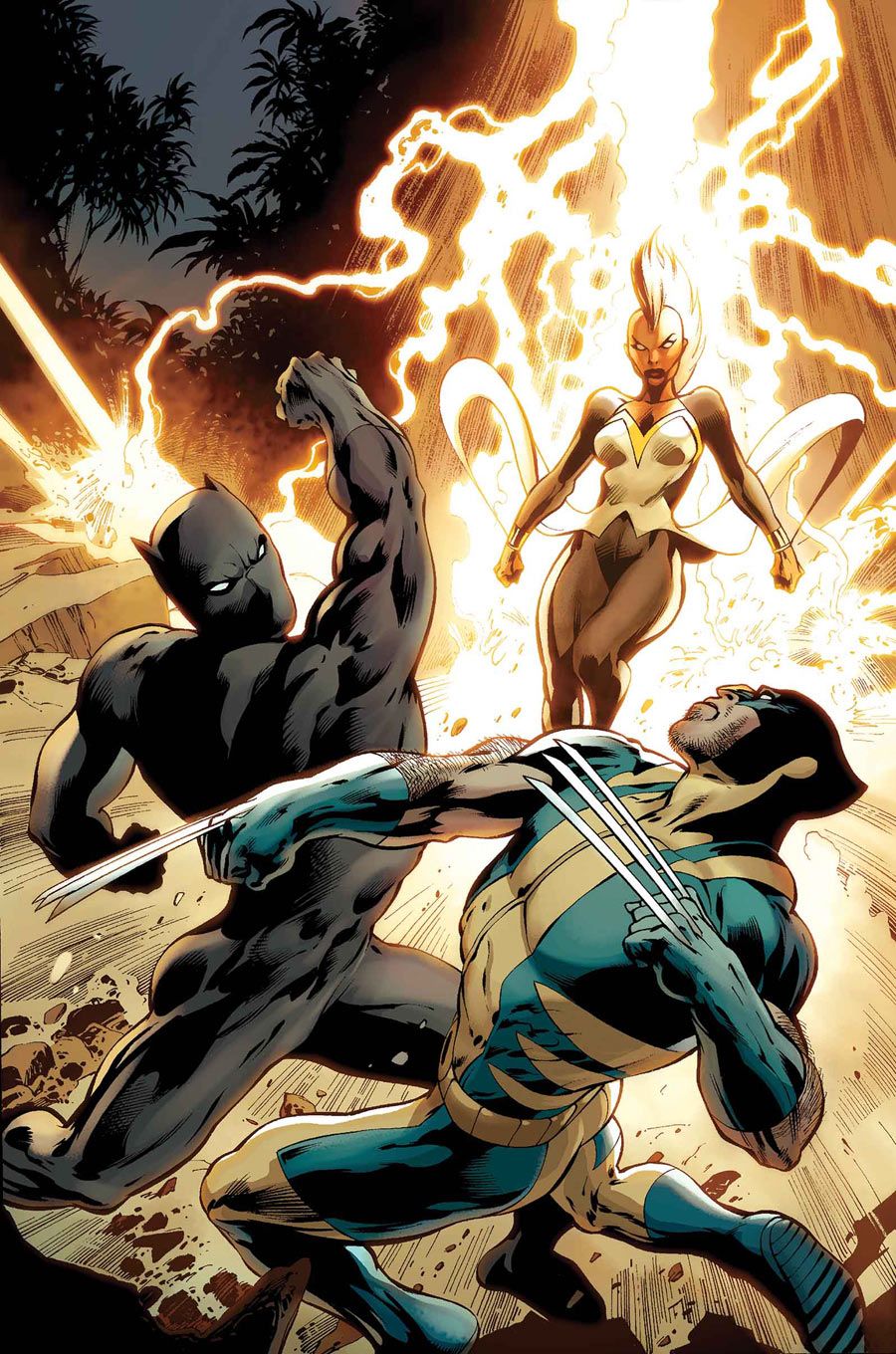 Black Panther Storm Wolverine   Alan Davis Avengers