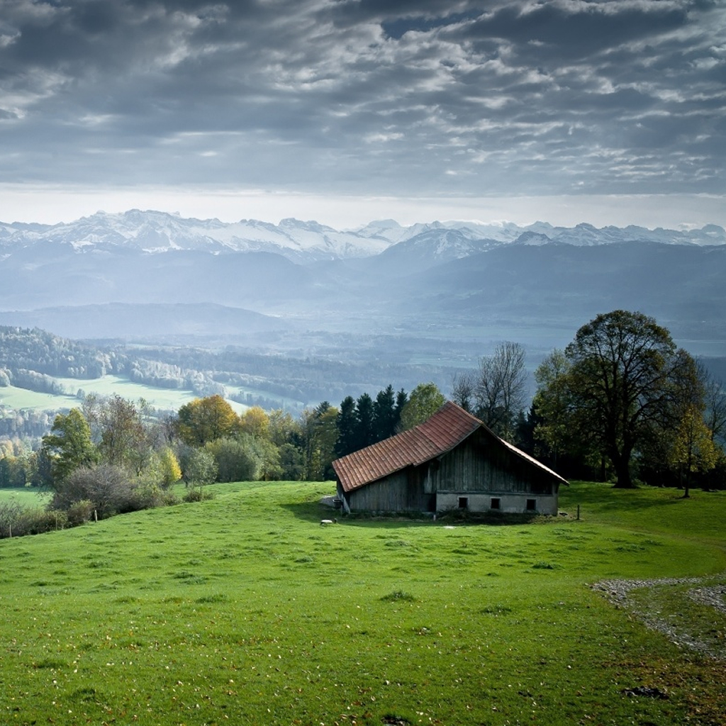 Swiss Alps Landscape iPad Wallpaper iPhone