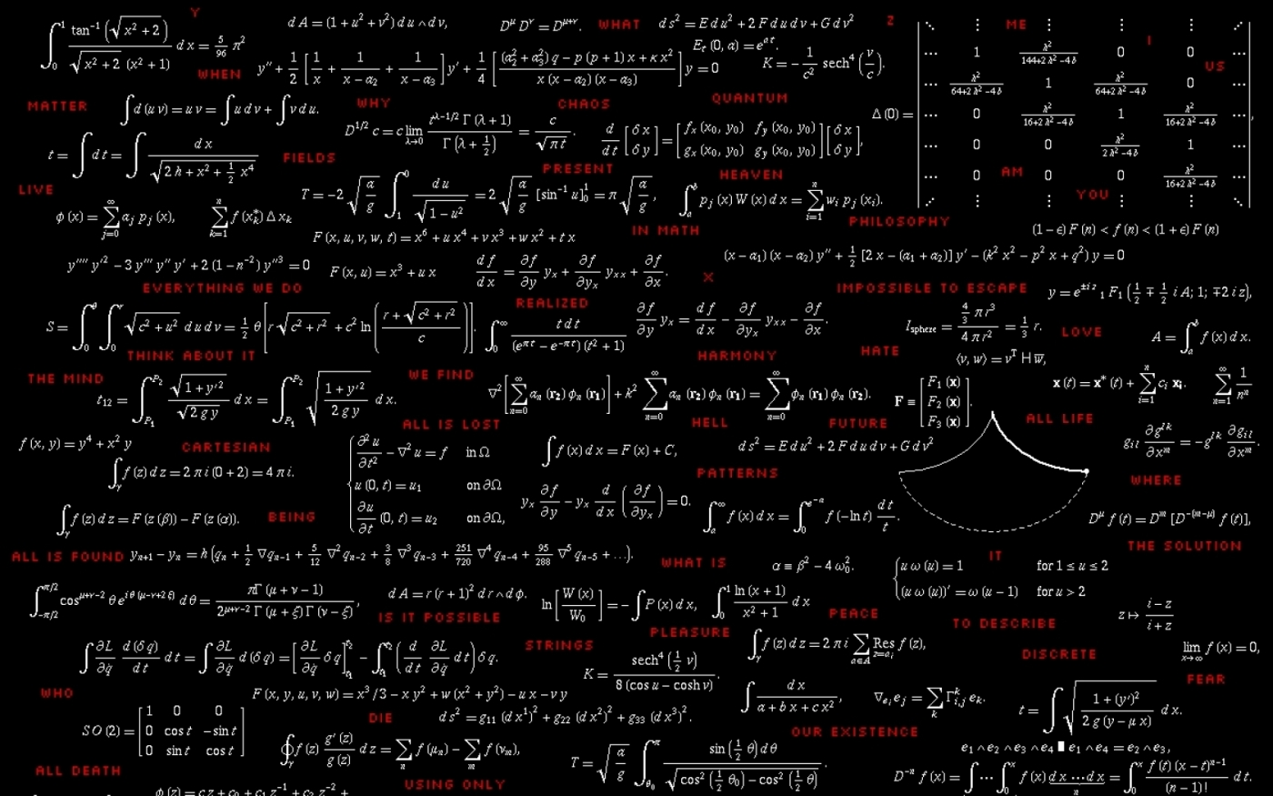 Mathematical Equations HD Wallpaper Photo