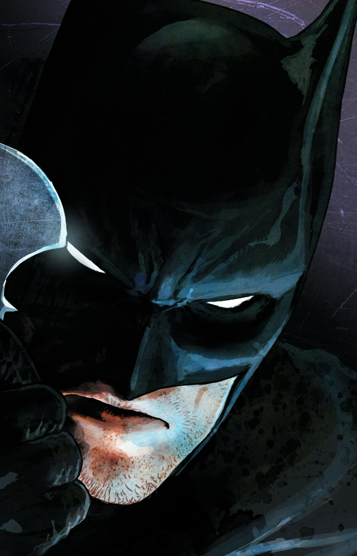 Black Batman Superhero Logo Abstract Apple Wallpaper