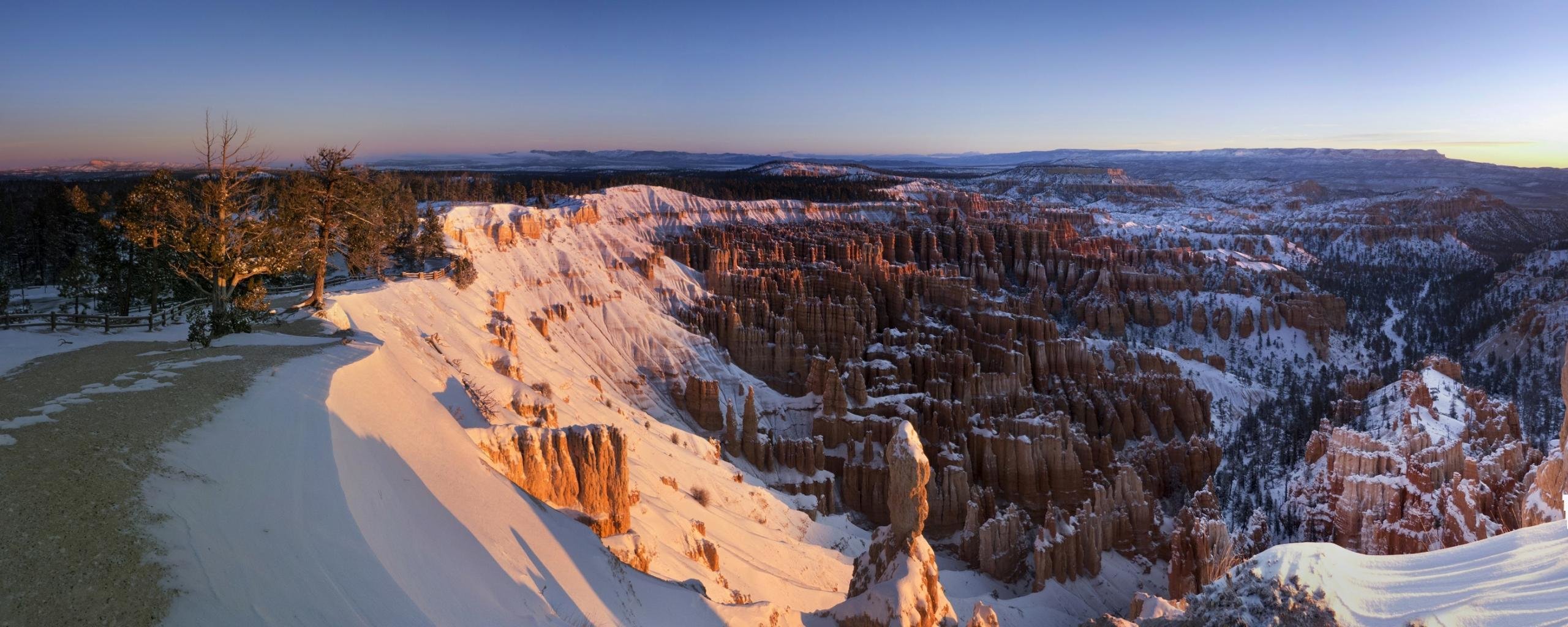 Dual Monitor Bryce Canyon National Park Wallpaper HD Background