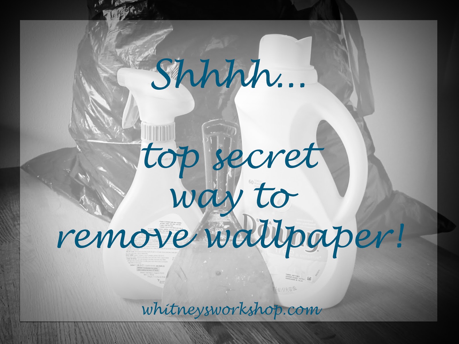 Whitneys Workshop Top secret way to remove wallpaper 1600x1200