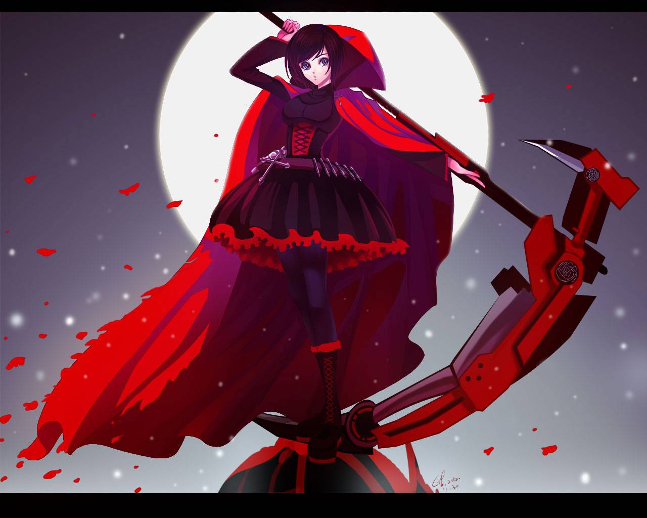 Ruby Voiced By Lindsay Tuggey A Red Haired Girl Who Wields