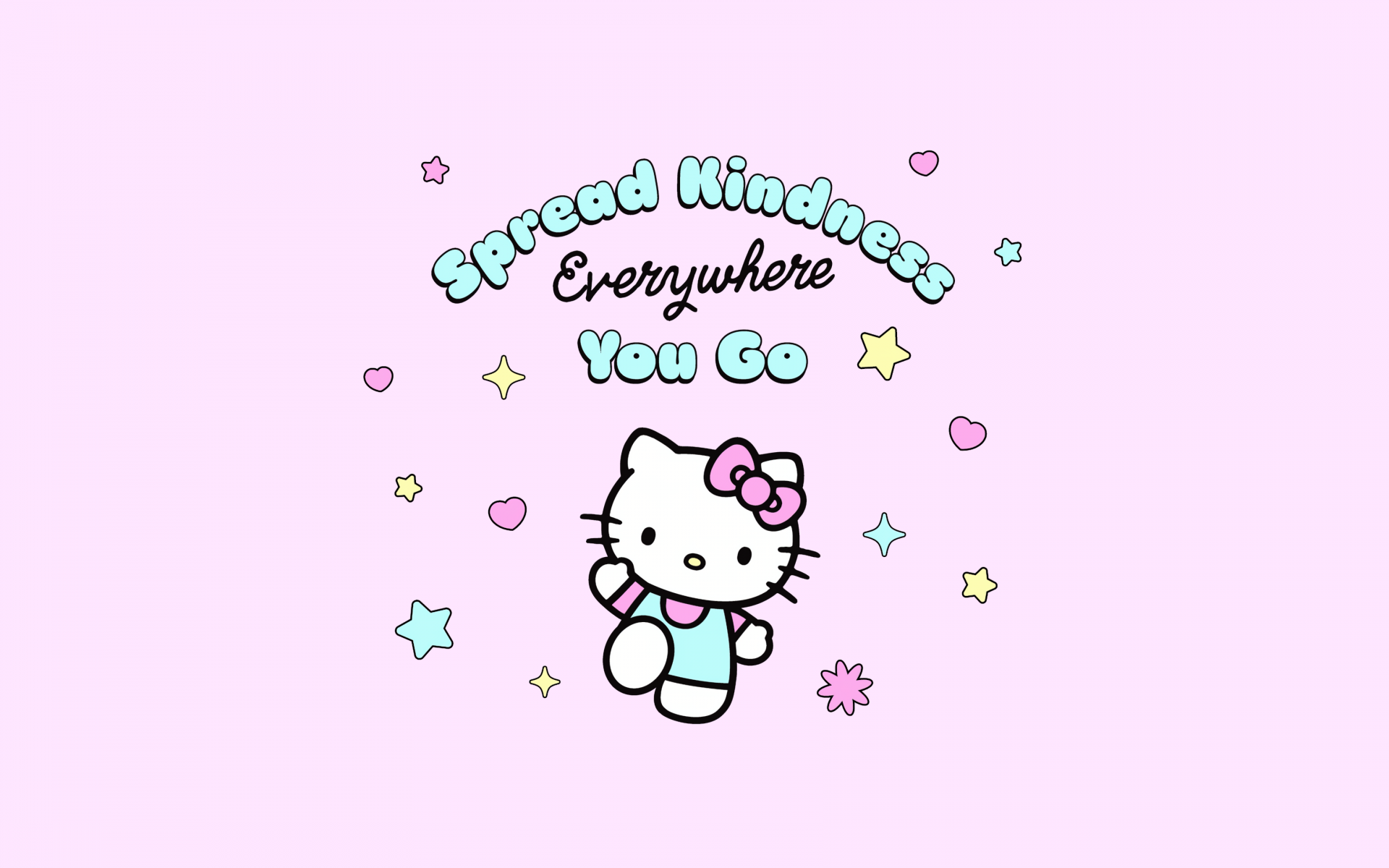 Spread Kindness Hello Kitty 4k Wallpaper